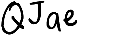 preview image of the QJae font