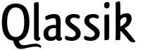preview image of the Qlassik font