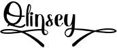 preview image of the Qlinsey font
