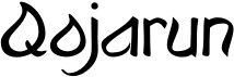 preview image of the Qojarun font