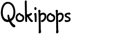 preview image of the Qokipops font