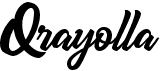 preview image of the Qrayolla font