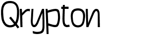 preview image of the Qrypton font