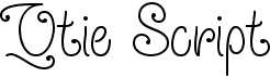preview image of the Qtie Script font