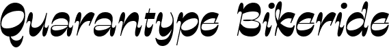 preview image of the Quarantype Bikeride font