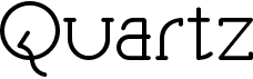 preview image of the Quartz font