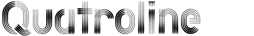 preview image of the Quatroline font