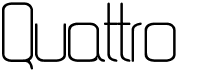 preview image of the Quattro font