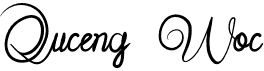 preview image of the Quceng Woc font
