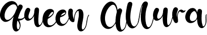 preview image of the Queen Allura font