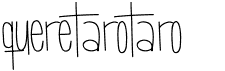 preview image of the Queretarotaro font