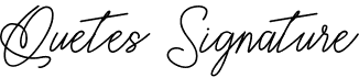 preview image of the Quetes Signature font