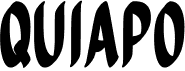 preview image of the Quiapo font