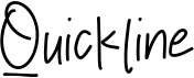 preview image of the Quickline font