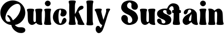 preview image of the Quickly Sustain font