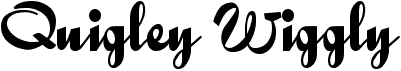 preview image of the Quigley Wiggly font