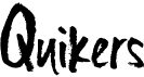 preview image of the Quikers font