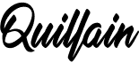 preview image of the Quillain font