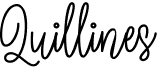 preview image of the Quillines font