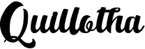 preview image of the Quillotha font