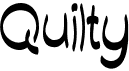 preview image of the Quilty font