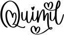 preview image of the Quimil font