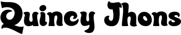 preview image of the Quincy Jhons font