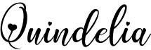 preview image of the Quindelia font