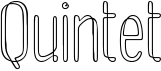 preview image of the Quintet font