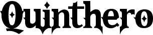 preview image of the Quinthero font