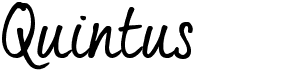 preview image of the Quintus font