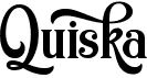 preview image of the Quiska font