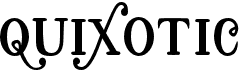 preview image of the Quixotic font