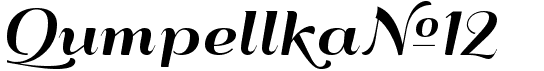 preview image of the QumpellkaNo12 font