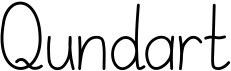 preview image of the Qundart font