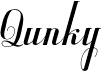 preview image of the Qunky font