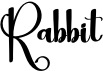 preview image of the Rabbit font