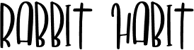preview image of the Rabbit Habit font