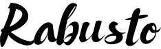 preview image of the Rabusto font
