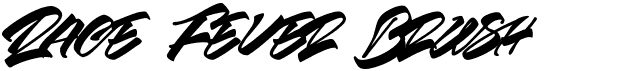 preview image of the Race Fever Brush font
