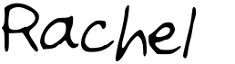 preview image of the Rachel font