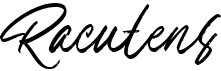 preview image of the Racutens font