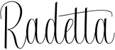 preview image of the Radetta font