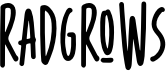 preview image of the Radgrows font