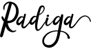 preview image of the Radiga font