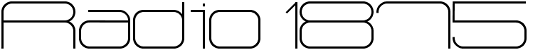preview image of the Radio 1875 font