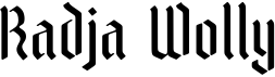 preview image of the Radja Wolly font