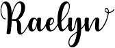 preview image of the Raelyn font