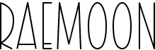 preview image of the Raemoon font