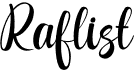 preview image of the Raflist font